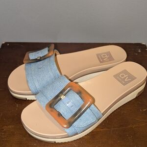 DV by Dolce Vita Blue Slide Sandals